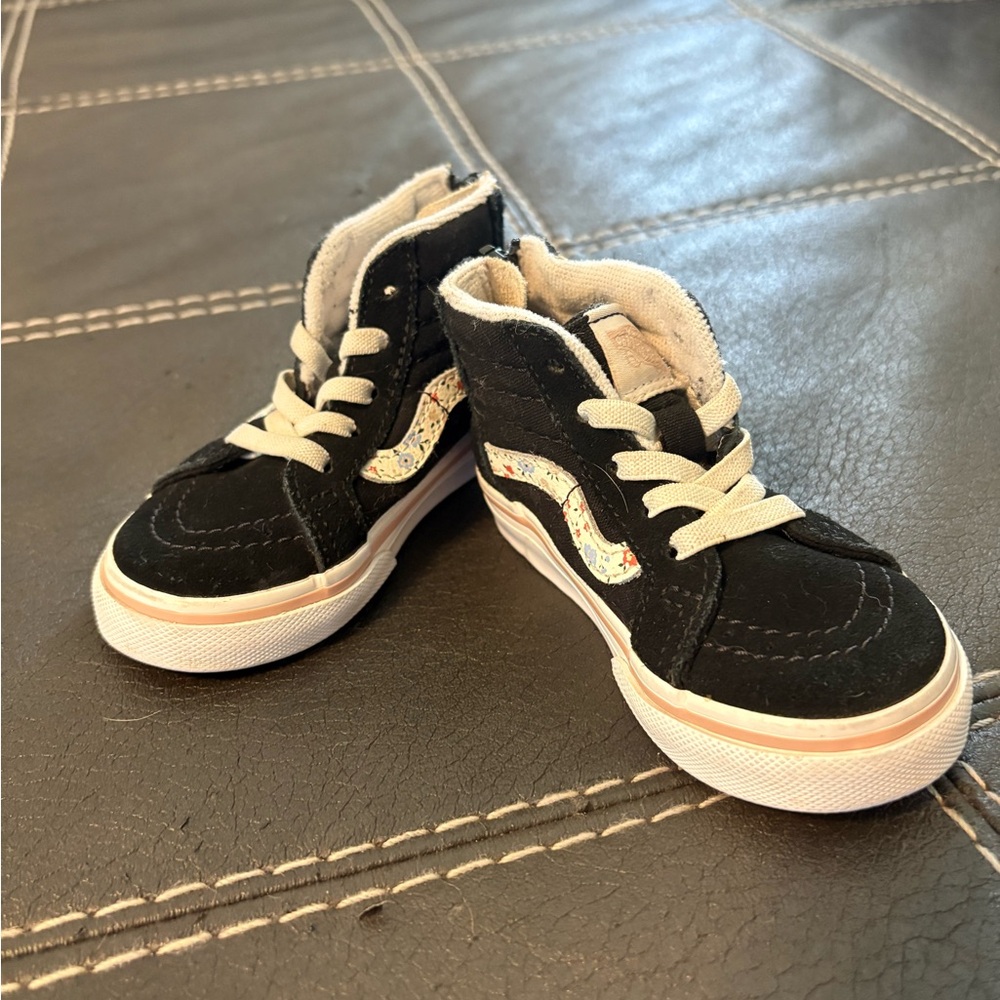Vans Black and White High-Top Sneakers